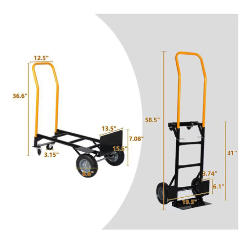 Streamdale 2-Wheel & 4-Wheel Convertible Hand Truck (330 Lbs) image number 6
