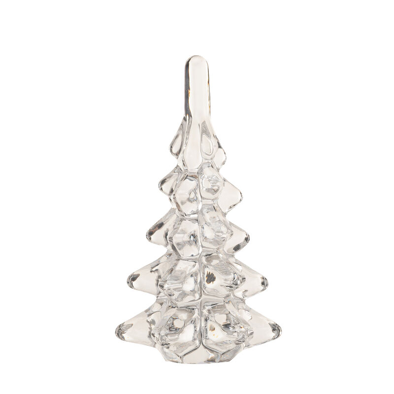 Mini Glass Christmas Tree Decor, Clear image number 0