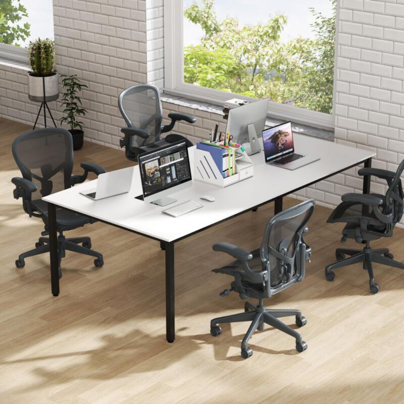 Hivvago 8 Feet Conference Room Table Large Meeting Table Seats up to 10 People