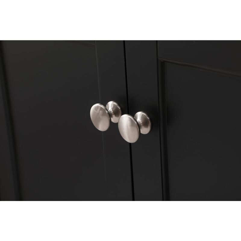 Elegant Kitchen and Bath 60 inch double bathroom vanity set in black