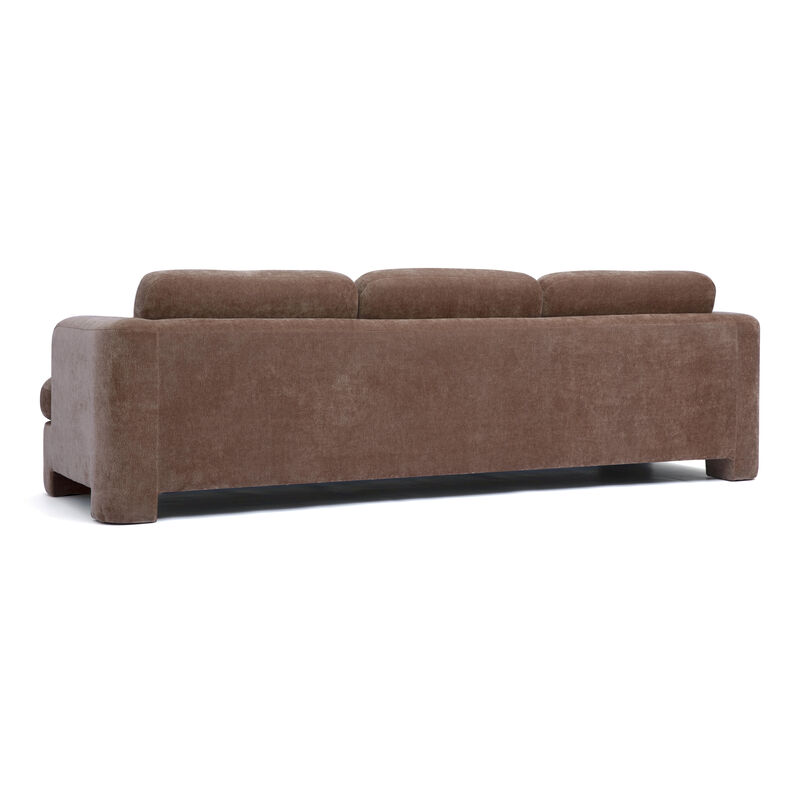 Halsey Brown Textured Fabric Sofa image number 3
