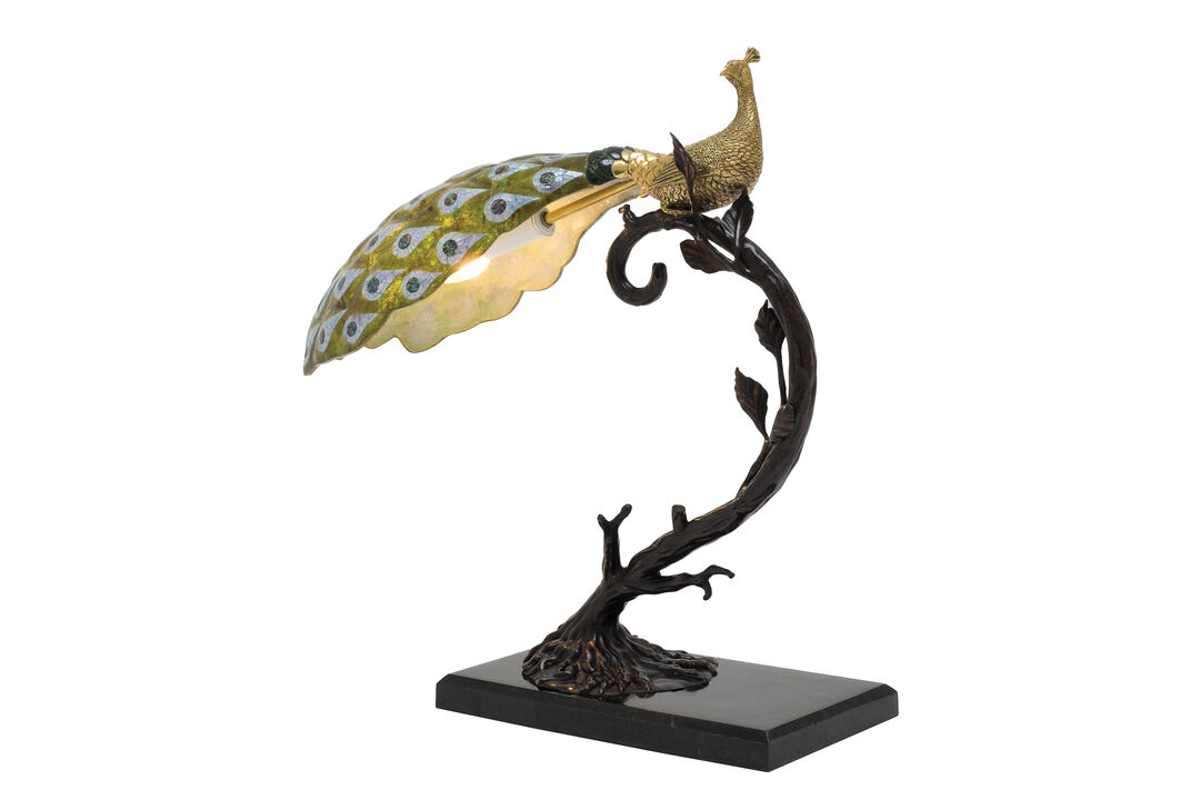 Peacock Desk Lamp