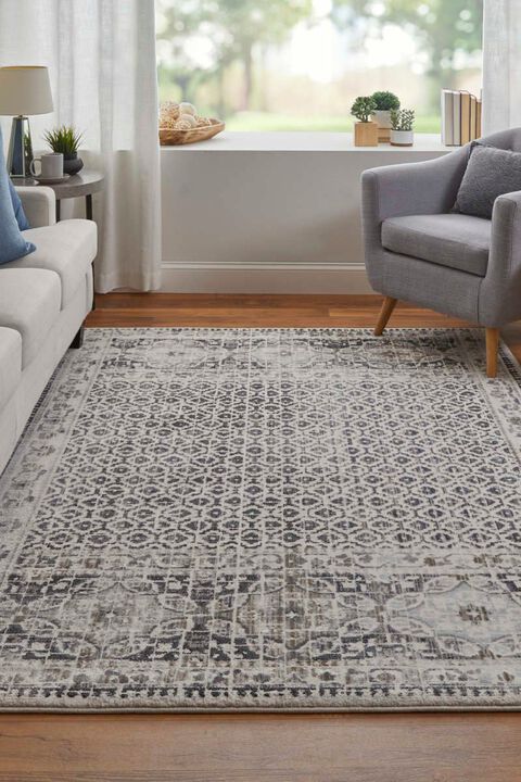 Kano 3874F Gray/Ivory 2'2" x 3' Rug