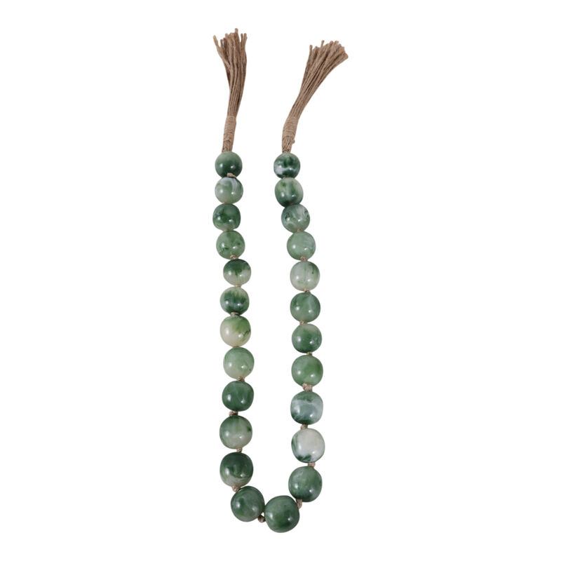Resin, 36 X 1 Bead Garland, Green image number 4
