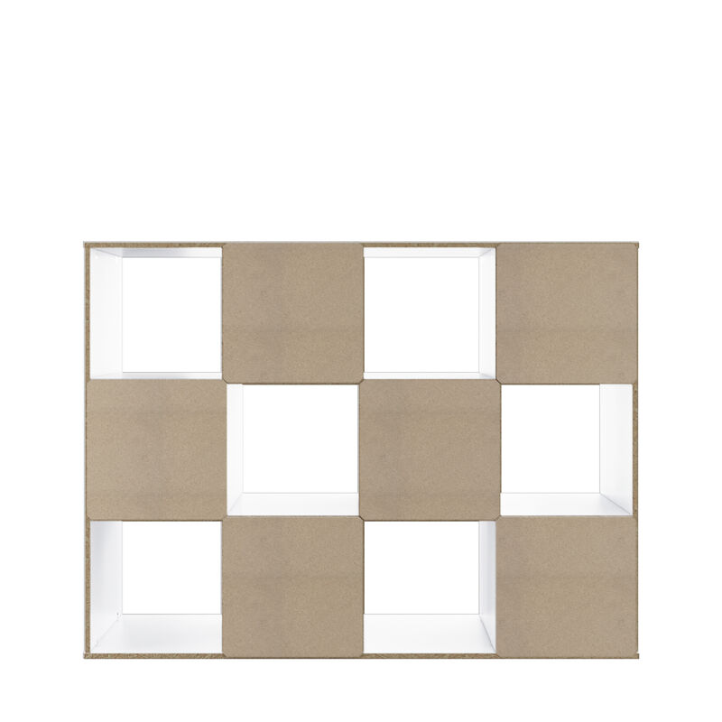 34.96 in. Tall Wood 3-Shelf Etagere Bookcase image number 3