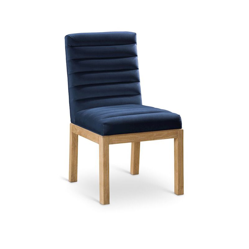 Meridian Furniture Evelyn Saddle Velvet Dining Chair