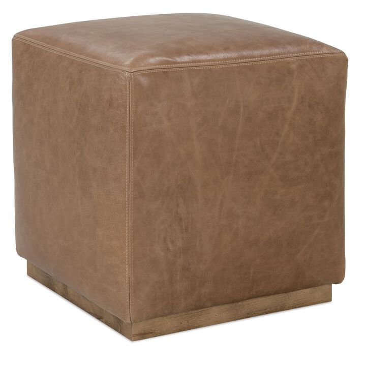 Dena Leather Ottoman