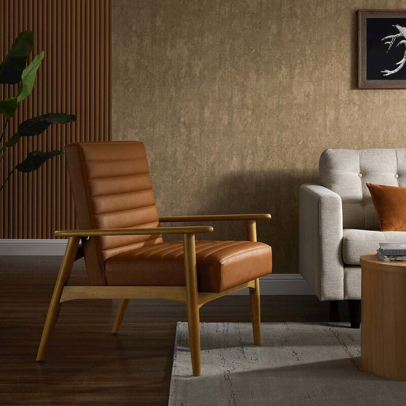 Jensen Vegan Leather Accent Chair image number 8