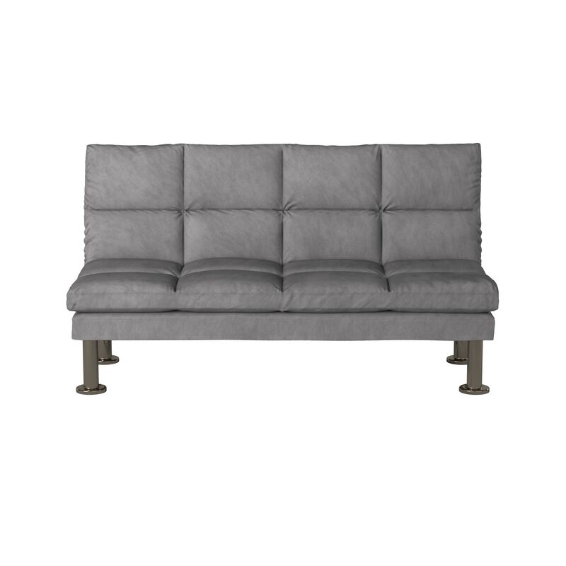 Saratoga Gray Futon Sofa With Contemporary Style image number 2