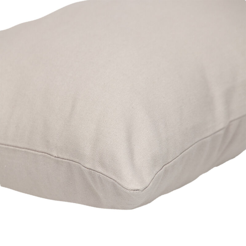 HomeRoots 12" X 18" Natural Cotton Throw Pillow image number 2