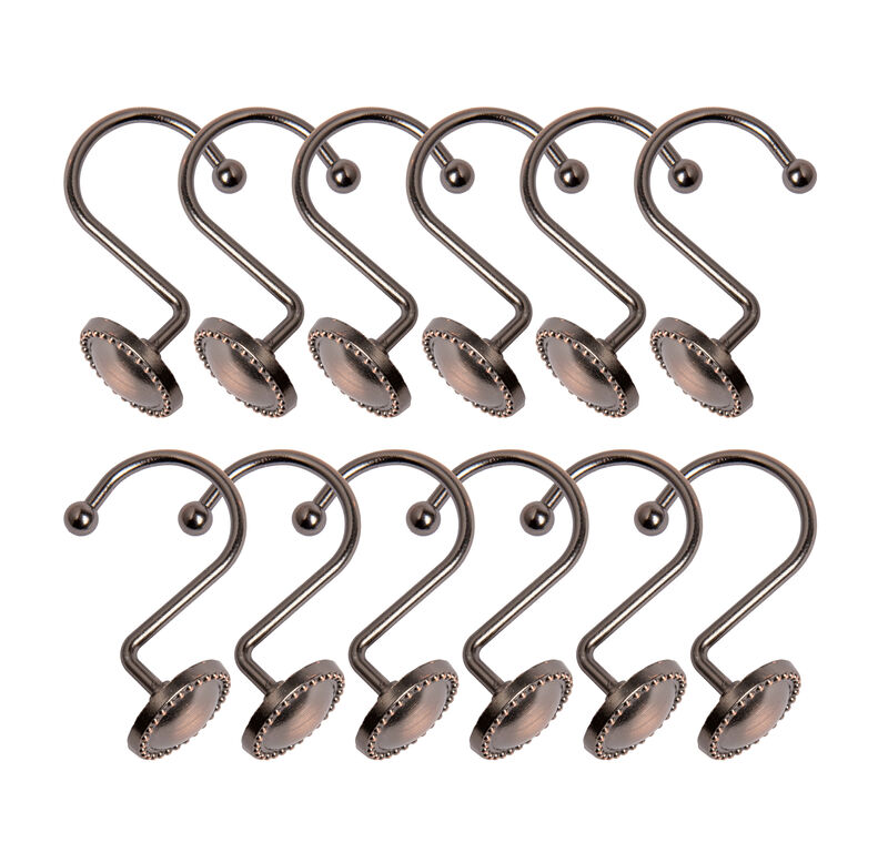 Rust-Proof Shower Curtain Hooks, Set of 12 image number 4
