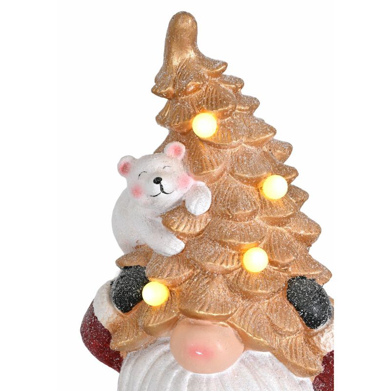 Twinkle Tree Gnome with Bear