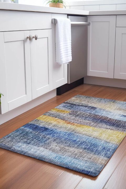 Boca BO4 Blue 3' x 5' Rug