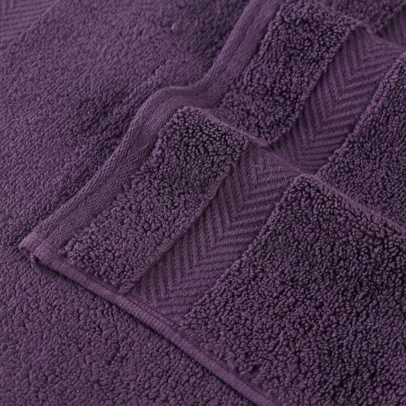 6 Piece Hand Towel Set in Zero Twist Cotton for Bathroom and Guest Use image number 2