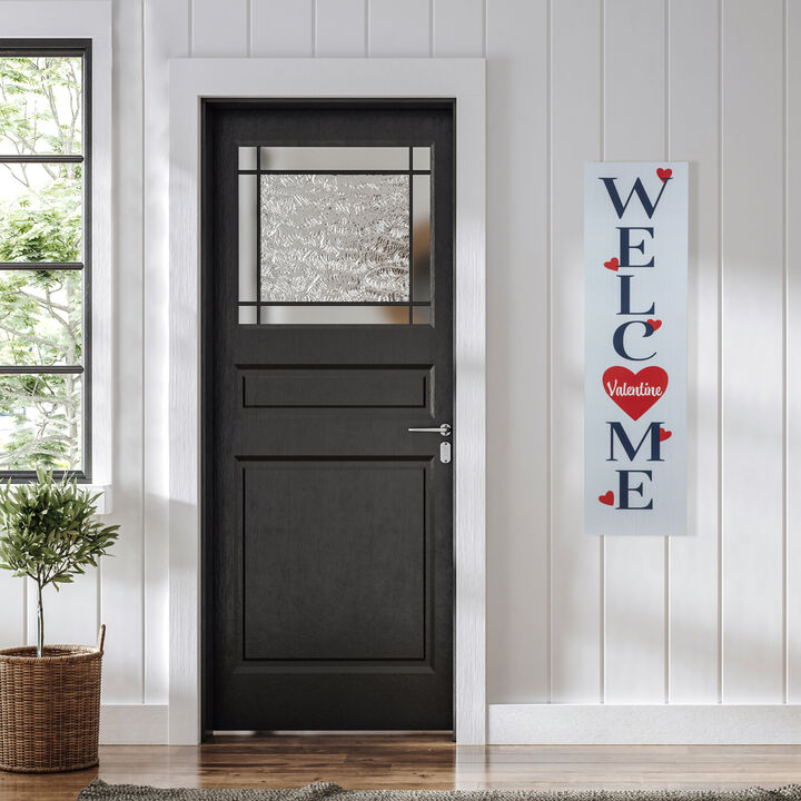 Welcome Valentine Wooden Wall Sign - 38"