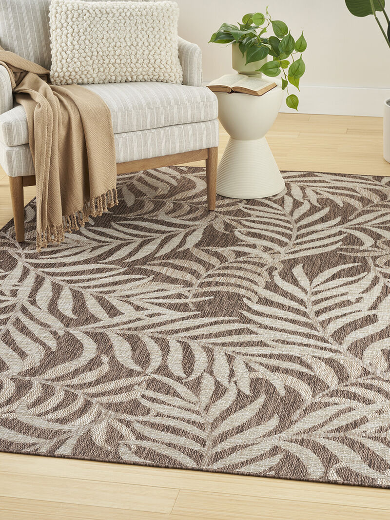 Garden Oasis GOA01 Mocha 6' x 9' Rug