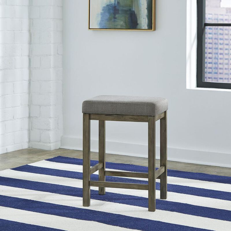 Liberty Furniture Hayden Way Upholstered Console Stool in Gray Wash image number 4