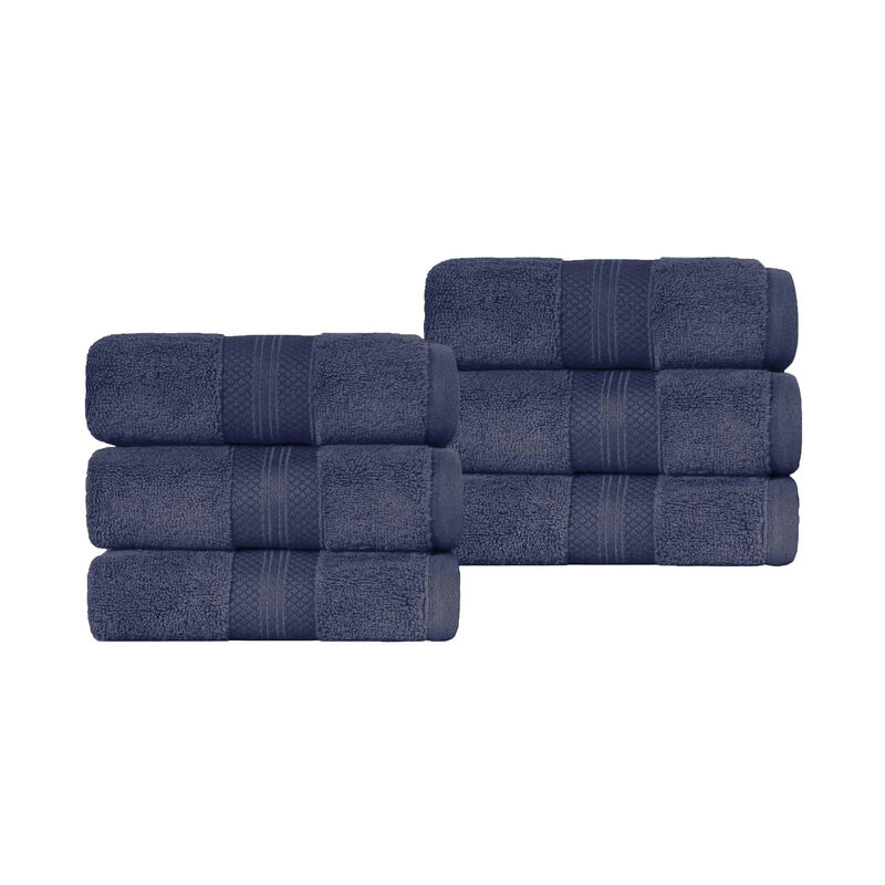 6 Pack Turkish Cotton Hand Towels Set, Soft Quick Dry Absorbent Towels for Bathroom Kitchen image number 0