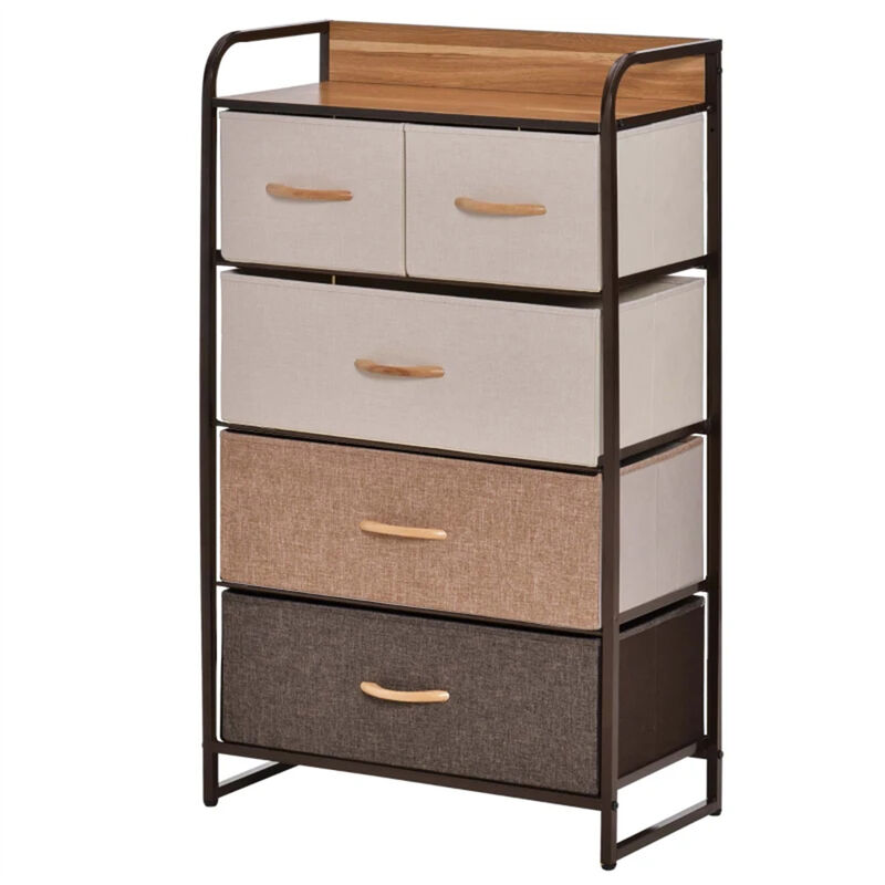 5 Drawer Dresser Storage Tower, Organizer Unit for Hallway Entryway Laundry Living Room image number 0