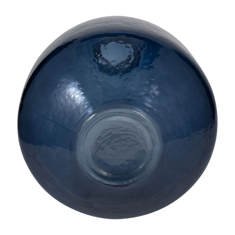Glass, 19" Balloon Vase, Blue image number 5
