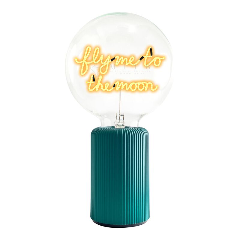Bulb FLY ME TO THE MOON Amber with Base Table Lamp PORTABLE Pop image number 0