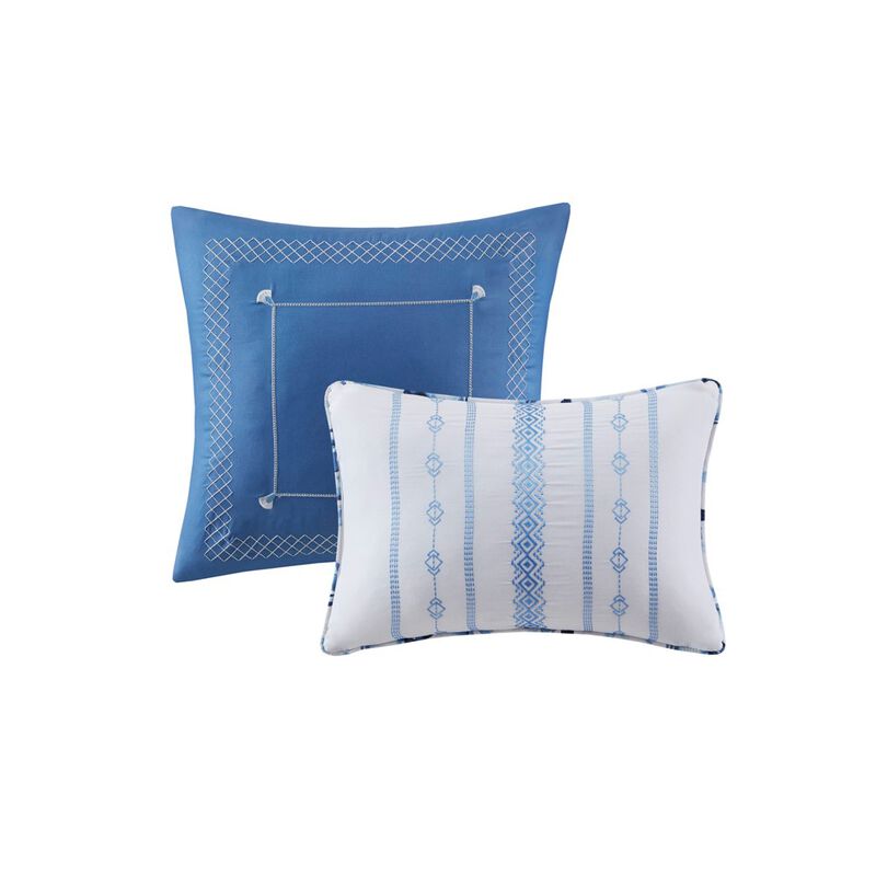 Gracie Mills Alejandra Floral Striped Comforter Set