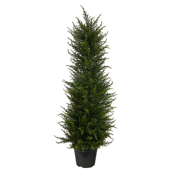 HomPlanti 2.5 Feet Cypress Artificial Tree UV Resistant (Indoor/Outdoor)
