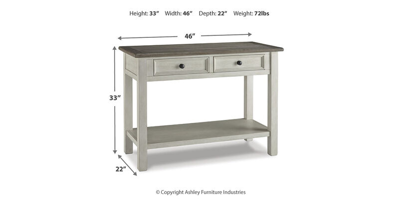 Bolanburg Sofa/Console Table image number 2