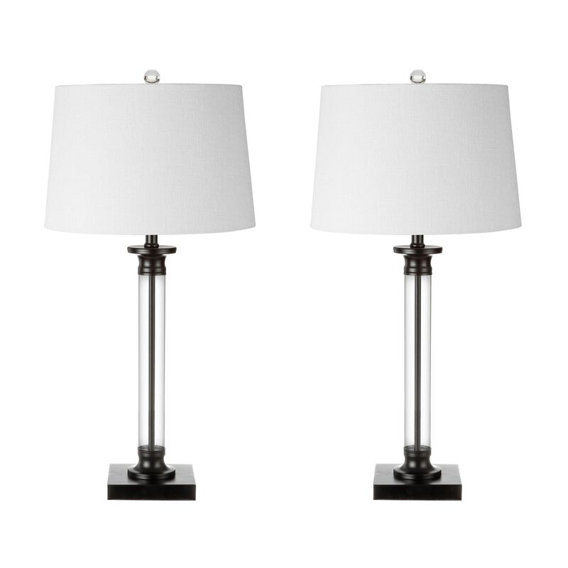 Mason Glass and Metal LED Table Lamp