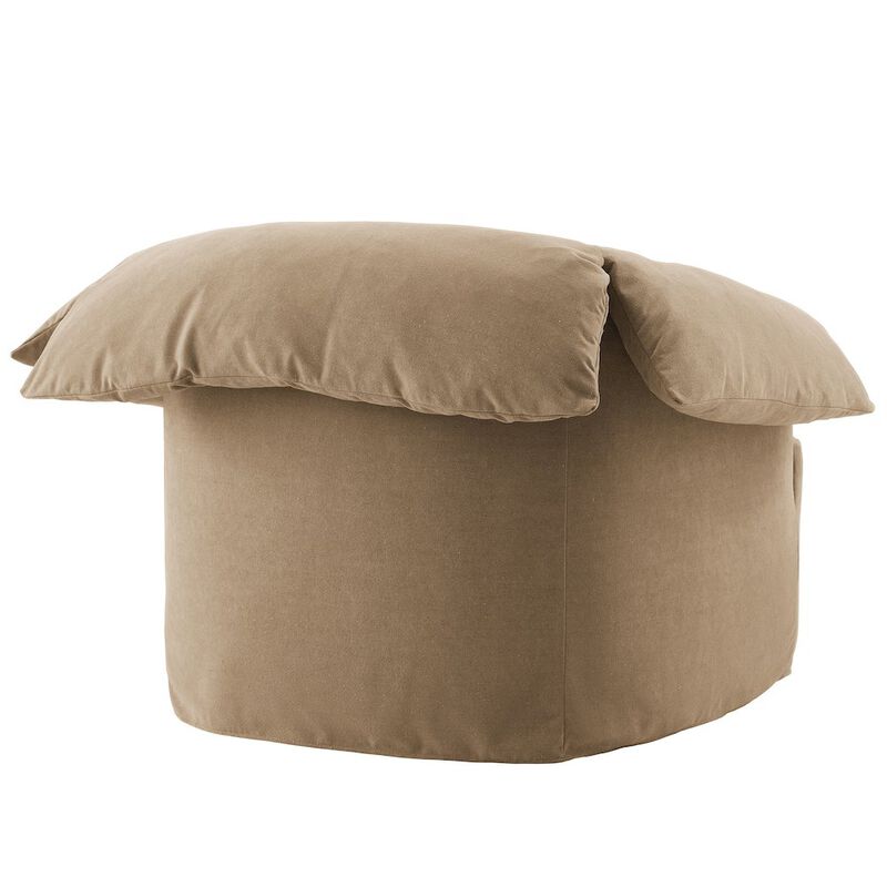 Lark Slipcovered Fabric Oversized Armchair image number 4