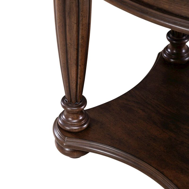 Liberty Furniture Allington Oval End Table for Living Room - Satin Sienna image number 5