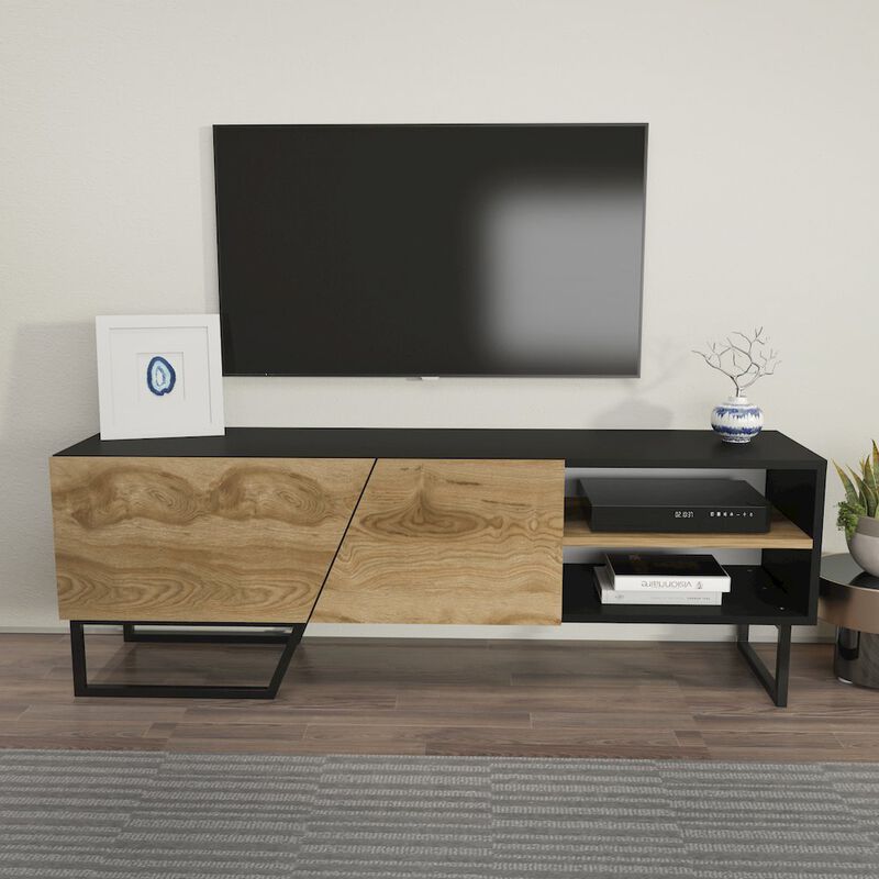 Decorotika Denasse Tv Stand Black Ud Black