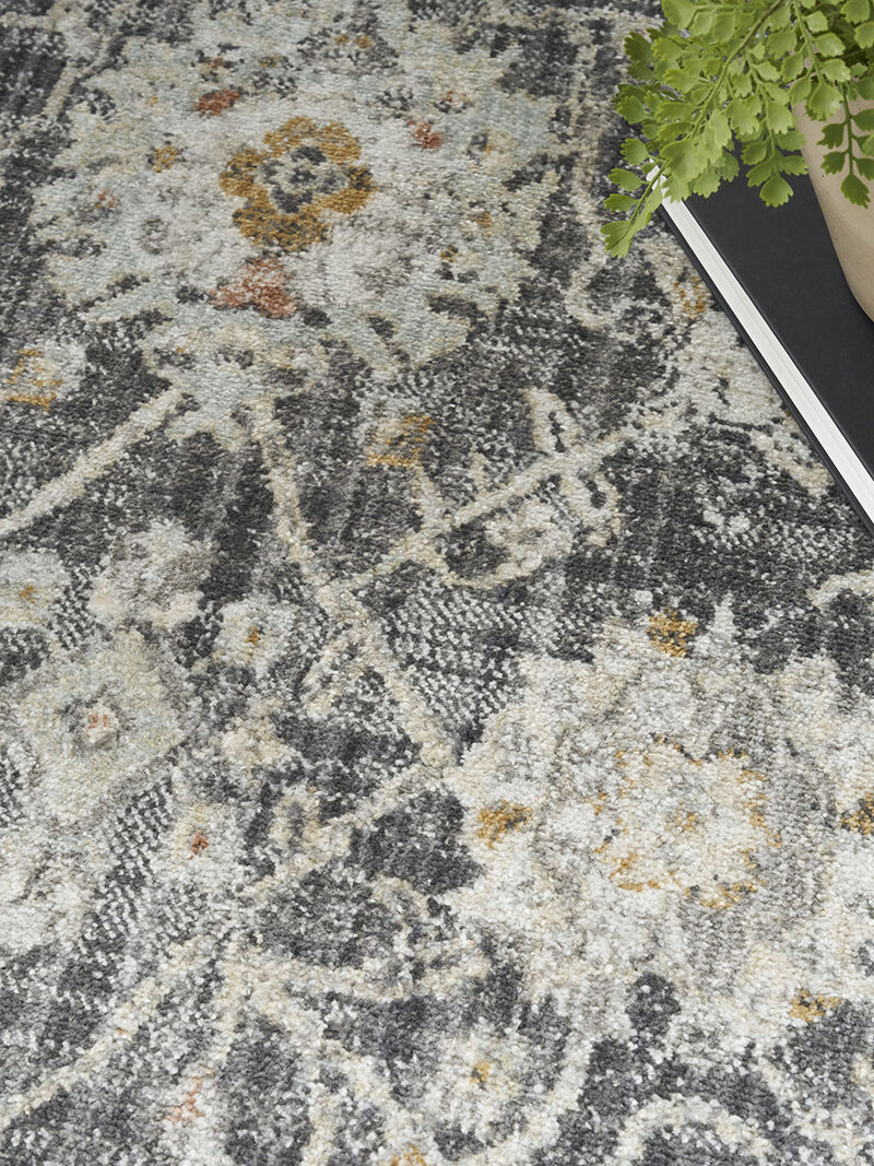 Oushak Home OUS01 Charcoal 9' x 12' Rug