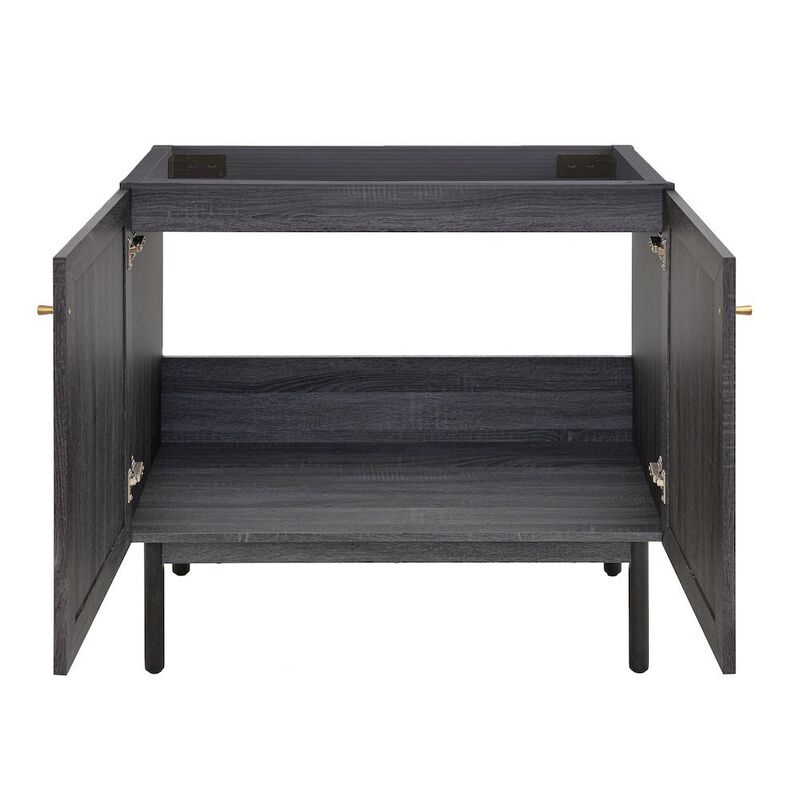 Classe 36" Bathroom Vanity in Black Cabinet Only image number 2