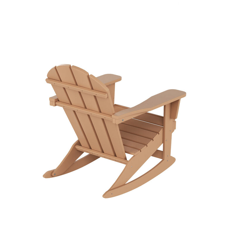 WestinTrends Outdoor Rocking Poly Adirondack Chair (Set Of 4)