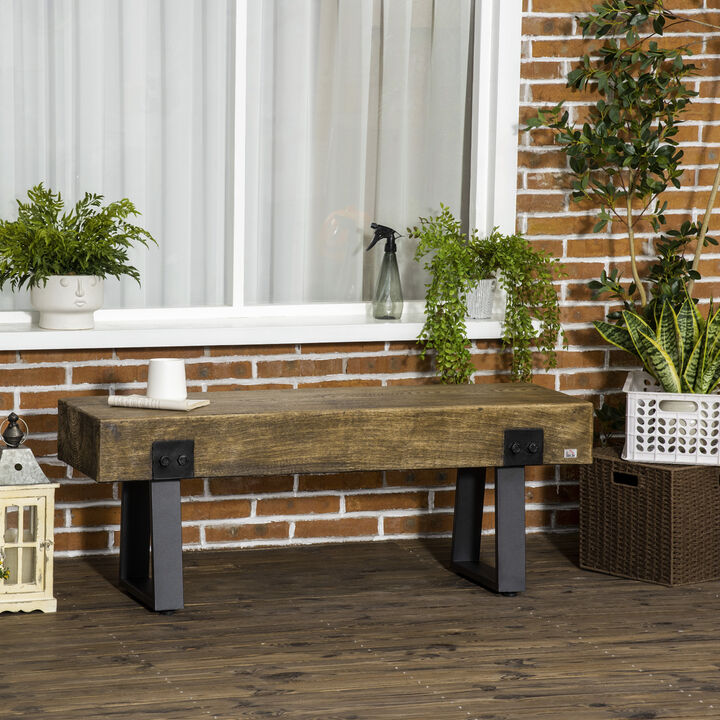 Hivvago End of Bed Bench with Metal Frame