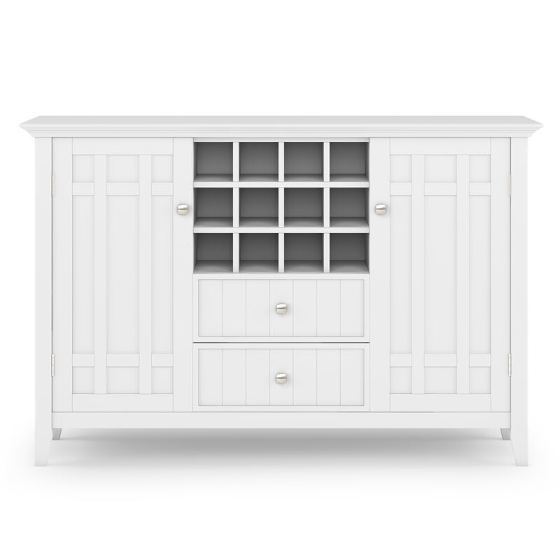 Simpli Home Bedford Sideboard Buffet and Wine Rack image number 3