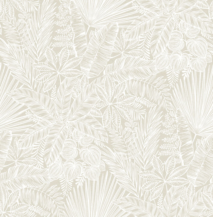 Vita Off-White Botanical Wallpaper