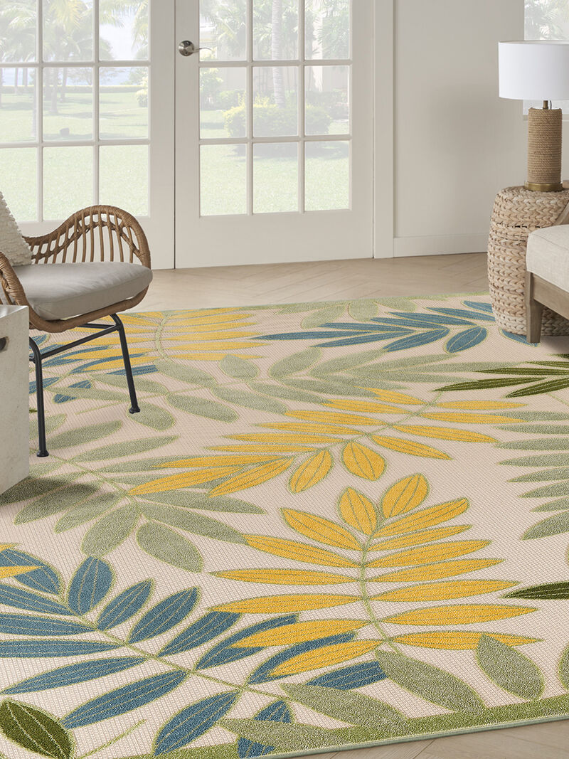 Aloha ALH18 Green/Multicolor 10' x 14' Rug