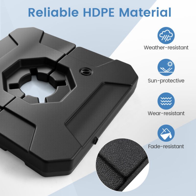 274 LBS Cantilever Patio Umbrella Base with Handles image number 4