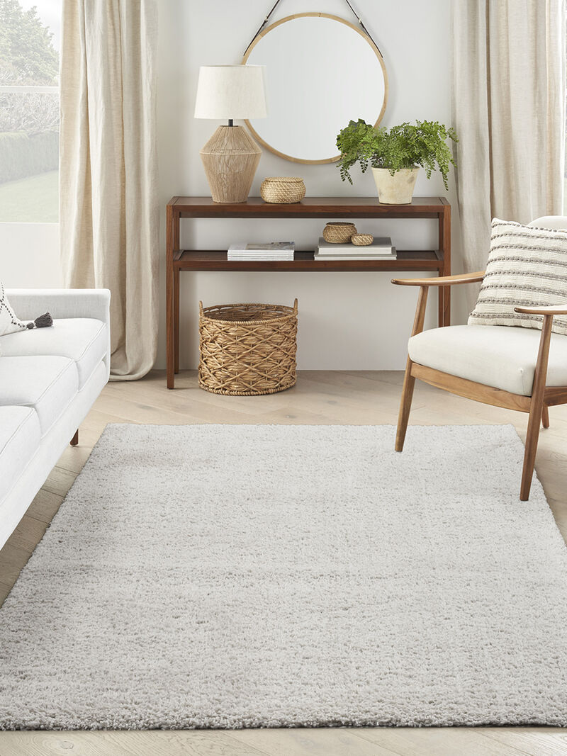 Modern Shag MMD02 Silver 5'3" x 7' Rug