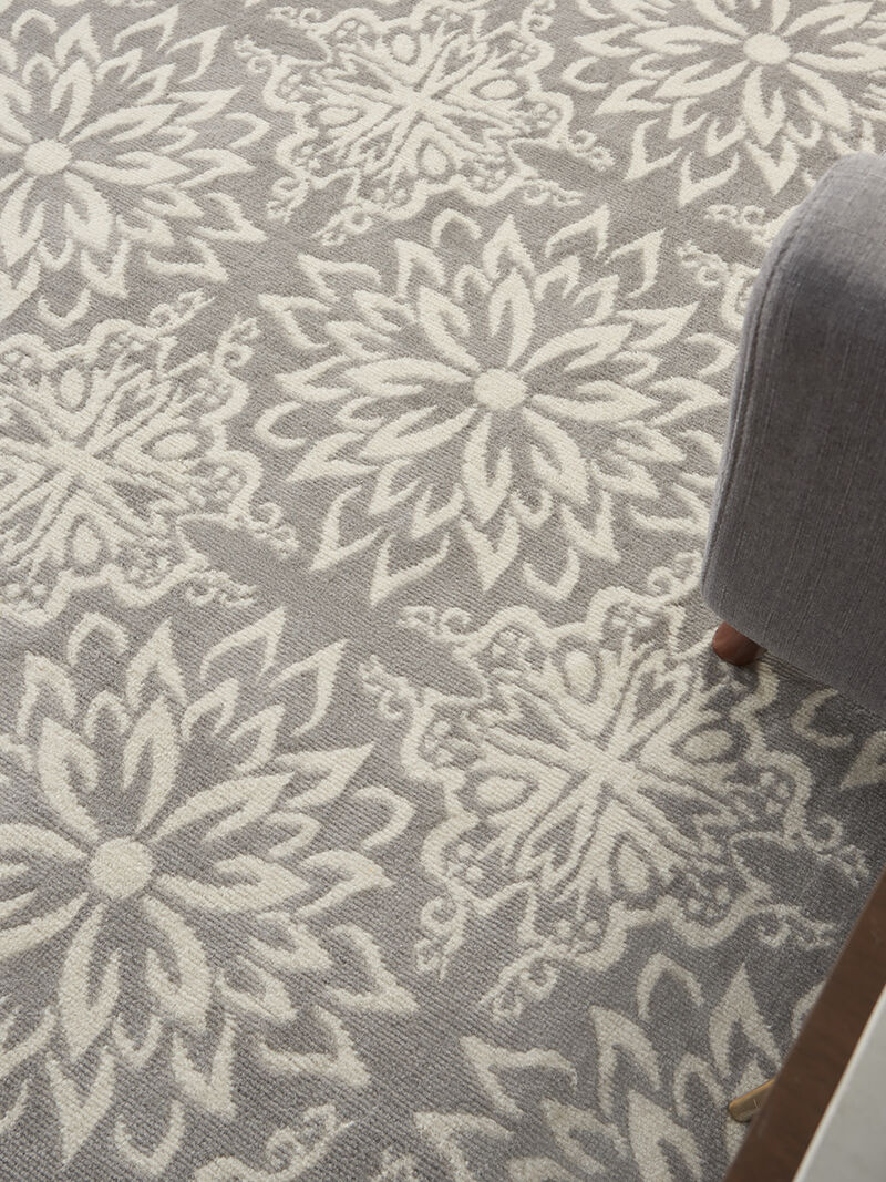 Jubilant JUB06 Ivory/Gray 5'3" x 7'3" Rug