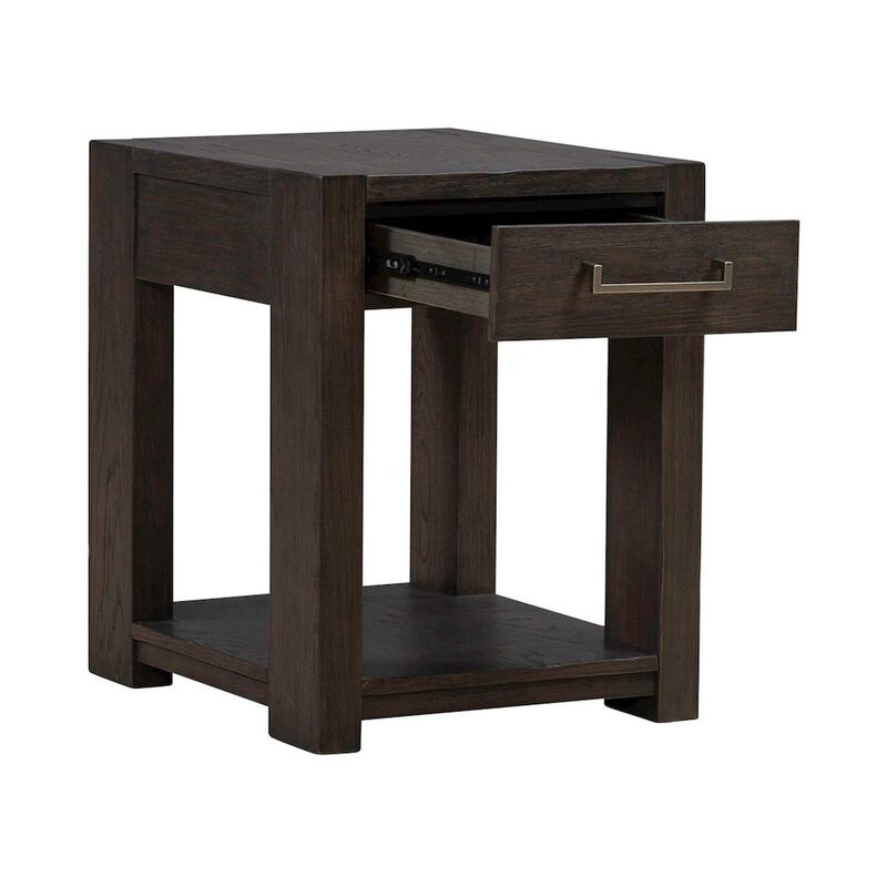 Liberty Furniture Lennox Hill Living Room Chairside Table  - Bark image number 6