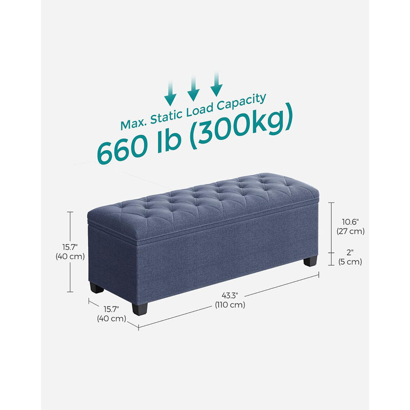 Storage Ottoman Bench for Organized Seating and Stylish Storage image number 4