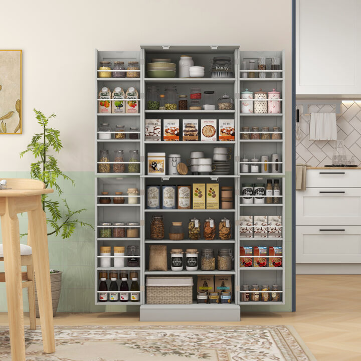 Hivvago 4-Door Kitchen Storage Cabinet with Shelves