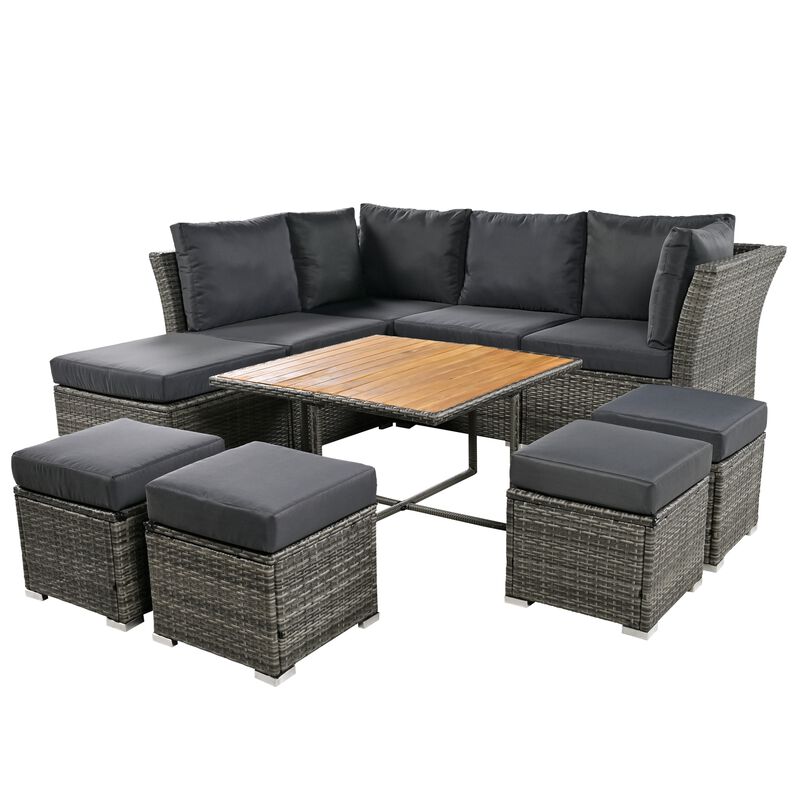 Merax Outdoor Conversation Sofa Set Patio Furniture Set