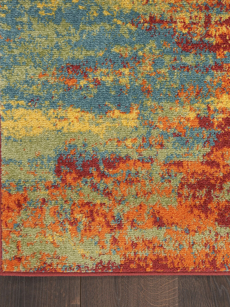 Nourison Essentials NRE06 Flame 2'2" x 7'6" Rug image number 3