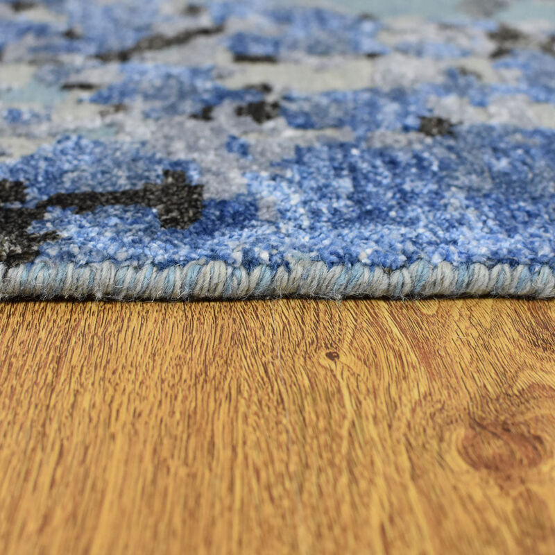 Rugsotic Carpets Hand Knotted Bamboo Silk & Wool Size Abstract Size NWS117 image number 7