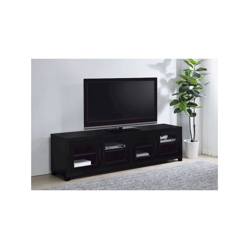 Coaster Co. of America Jupiter 4-door Engineered Wood 79-inch TV Stand Black