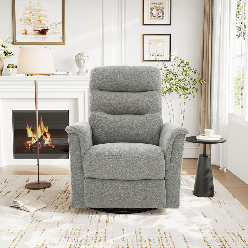 Merax Manual Massage Recliner Chair with 270&deg; Swivel & Rocking Function Recliners image number 2